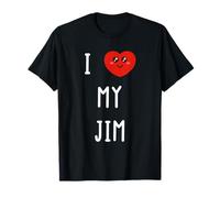 Amo A Jim Nombre Gracioso Camiseta