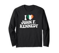 Amo a John F. Kennedy Entusiasta de la historia de la herencia irlandesa Manga Larga