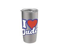 Amo a Jude Vaso térmico de acero inoxidable de doble pared