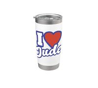 Amo a Jude Vaso térmico de acero inoxidable de doble pared