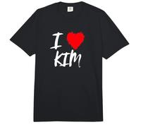 Amo a Kim Esposa Mamá Hija Nieta Novia Comfort Colors Adult Heavyweight T-Shirt