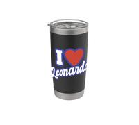 Amo a Leonardo Vaso térmico de acero inoxidable de doble pared