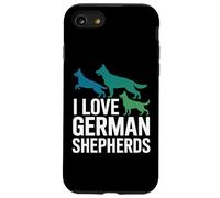Amo a los Amantes de los Perros pastores alemanes Carcasa para iPhone SE (2020) / 7/8