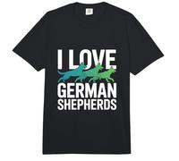 Amo a los Amantes de los Perros pastores alemanes Comfort Colors Adult Heavyweight T-Shirt