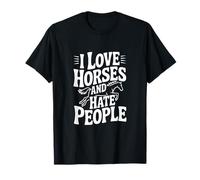 Amo a los Caballos y Odio a la Gente Camiseta