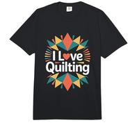 Amo a los entusiastas del Acolchado Arte Apasionado Comfort Colors Adult Heavyweight T-Shirt