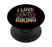 Amo a los entusiastas del Ciclismo Vida en Bicicleta PopSockets PopGrip Adhesivo