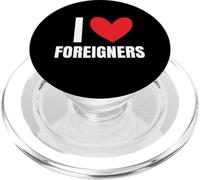 Amo a los Extranjeros Inmigrantes Derechos Humanos Diversa Xenofobia PopSockets PopGrip para MagSafe