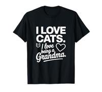 Amo a los Gatos Me Encanta ser Abuela Camiseta