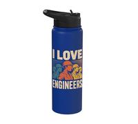 Amo a los ingenieros apreciación innovación Stainless Steel Insulated Water Bottle