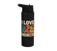 Amo a los ingenieros apreciación innovación Stainless Steel Insulated Water Bottle