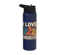 Amo a los ingenieros apreciación innovación Stainless Steel Insulated Water Bottle