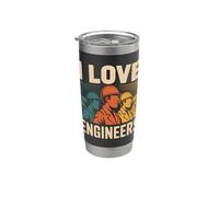 Amo a los ingenieros apreciación innovación Vaso térmico de acero inoxidable de doble pared