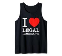 Amo a los inmigrantes legales Política Apoyo a la libertad migratoria Camiseta sin Mangas