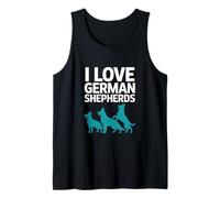 Amo a los pastores alemanes compañeros de lealtad Camiseta sin Mangas