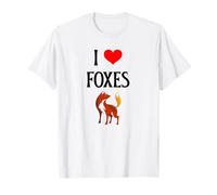 Amo a los Zorros, Tengo corazón, Zorros, cánidos caninos, Amantes de los Zorros Camiseta