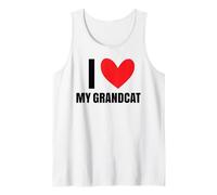 Amo a mi Abuelo, Divertida Mascota, Abuela, Abuelo, Gato, papá, Amor Camiseta sin Mangas