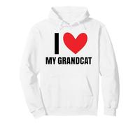 Amo a mi Abuelo, Divertida Mascota, Abuela, Abuelo, Gato, papá, Amor Sudadera con Capucha