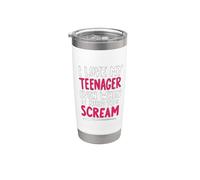Amo a mi adolescente incluso cuando necesito gritar mamá Vaso térmico de acero inoxidable de doble pared
