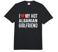 Amo a mi ardiente Novia albanesa - Albania con el corazón afligido Comfort Colors Adult Heavyweight T-Shirt