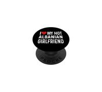 Amo a mi ardiente Novia albanesa - Albania con el corazón afligido PopSockets PopGrip Adhesivo