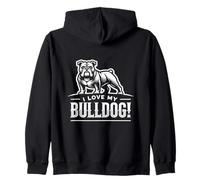 ¡AMO A MI BULLDOG! - Bully - Compañeros suaves Sudadera con Capucha