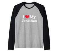Amo a mi corazón de Jonathan Jonathan Love Jonathan Camiseta Manga Raglan