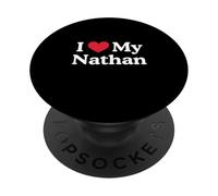 Amo a mi corazón Nathan Nathan Amor Nathan PopSockets PopGrip Adhesivo