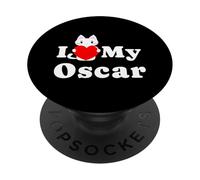 Amo a mi dueño de Gatos Oscar, Amante de los Gatitos PopSockets PopGrip Adhesivo