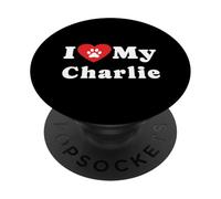 Amo a mi dueño de Perro Charlie Amante de Perros PopSockets PopGrip Adhesivo