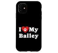 Amo a mi dueño de Perros Bailey Amante de los Perros de Mascotas Carcasa para iPhone 11
