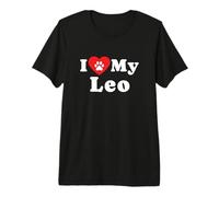 Amo a mi dueño de Perros Leo Amante de Perros Camiseta Premium