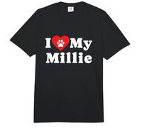 Amo a mi dueño de Perros Millie Amante de los Perros Comfort Colors Adult Heavyweight T-Shirt