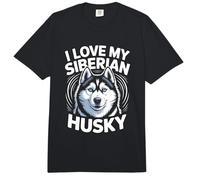 Amo a mi Entusiasta de Husky Siberiano Comfort Colors Adult Heavyweight T-Shirt