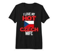 Amo a mi Esposa Checa Caliente Divertida relación con la República Checa Camiseta Premium