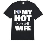 Amo a mi Esposa israelí Caliente Casada con una Chica israelí Caliente Comfort Colors Adult Heavyweight T-Shirt