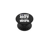 Amo a mi Esposa israelí Caliente Casada con una Chica israelí Caliente PopSockets PopGrip Adhesivo