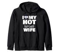 Amo a mi Esposa israelí Caliente Casada con una Chica israelí Caliente Sudadera con Capucha