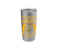 Amo a mi esposa más que al golf en miniatura y sí, ella me dio Vaso térmico de acero inoxidable de doble pared