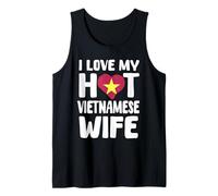 Amo a mi Esposa vietnamita Caliente Eslogan corazón de Vietnam Camiseta sin Mangas