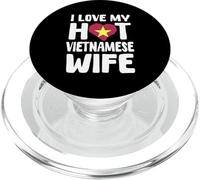 Amo a mi Esposa vietnamita Caliente Eslogan corazón de Vietnam PopSockets PopGrip para MagSafe