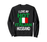 Amo a mi Esposo Italiano Caliente Relación Divertida Italia Sudadera