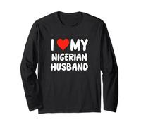 Amo a mi Esposo nigeriano - Corazón - Lindo - Nigeria Manga Larga