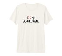 Amo a mi ex Novia Corazón Rojo Amor Pareja Camiseta Premium