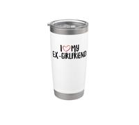 Amo a mi ex novia Corazón rojo Amor Pareja Vaso térmico de acero inoxidable de doble pared