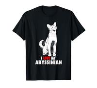 Amo a mi Gato Abisinio, abisinia, etíope Camiseta
