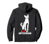 Amo a mi Gato Abisinio, abisinia, etíope Sudadera con Capucha