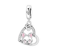Amo A Mi Gato Colgante Charm, Charm para Pulsera, Compatible con Pandora Bracelet Neckalce