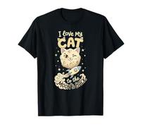 Amo a mi Gato hasta la Luna y de Regreso - Rocket Cat Lover Camiseta