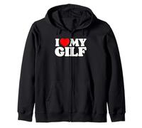 Amo a mi GILF Graciosos Abuela y Abuelo Gente Sexy Divertida Sudadera con Capucha